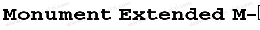 Monument Extended M字体转换